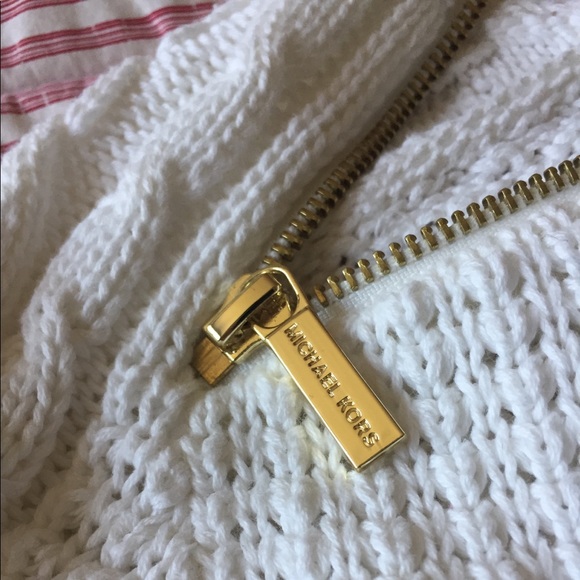 Michael Kors White Knit Crewneck Sweater - Picture 6 of 7